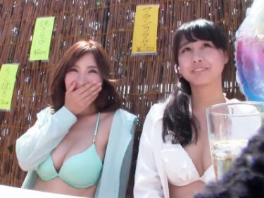 ナンパで捕まえた水着姿の巨乳美女をお持ち帰りして流れでガチハメ成功お姉さん水着ナンパぶっかけのエロ動画