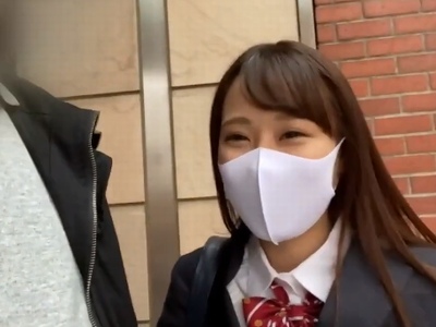 パパ活上等な美巨乳JKと今日も学校帰りに生ハメ撮り巨乳素人女子校生美少女ハメ撮りのAV無料動画