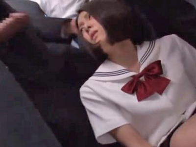 満員電車で屑痴漢に顔射されちゃった巨乳JK巨乳素人女子校生美少女顔射痴漢の無料エロ動画