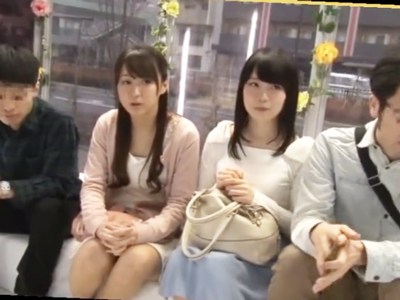 真面目そうな見た目なのにサクッとスワッピングSEX済ますJDカップル！素人美少女痴女ナンパ盗撮のAV無料動画