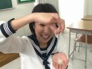 ヤリマンJK娘の凄テクフェラチオでザーメン大量発射！女子校生美少女のアダルト動画