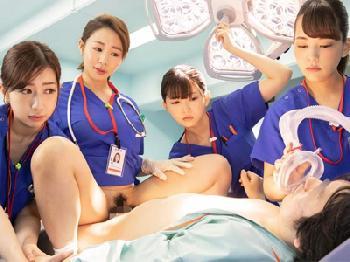 緊急救命即ハメ性交センターの一日に密着！巨乳お姉さん美少女中出しフェラ乱交看護婦のエロ動画