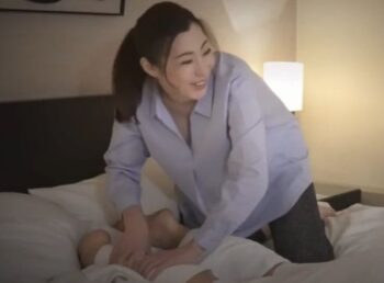 美人マッサージ師が無許可中出しされる一部始終